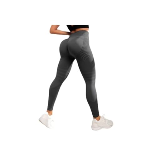 Cellulu Anti Cellulite Leggings, 3D Cellular Leggings Damen – High Waist Kompressions-Shaping, 3D-Slim Effekt Für Straffere Haut (Grau-1,M) von ILESTDG