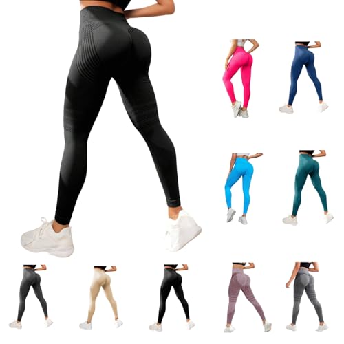 Cellulu Anti Cellulite Leggings - Kompressionshose Damen für Sport Mit Kompression 3D (Schwarz,M) von ILESTDG