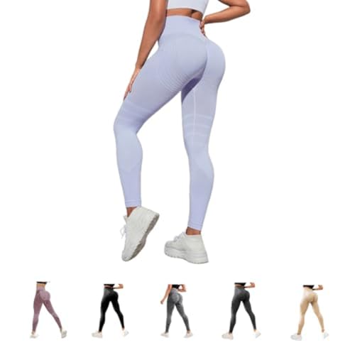 ILESTDG Cellulu Elegante Anti Cellulite Leggings™ - High Waist Kompressionshose 3D Damen (Lila,S) von ILESTDG