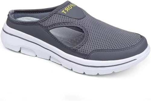 ILESTDG Alvaro's Orthopädische Slipper Leichte Pantoffeln Atmungsaktive Pantoletten Sport-Sandalen Rutschfest Gartenschuhe (Dunkelgrau,40) von ILESTDG