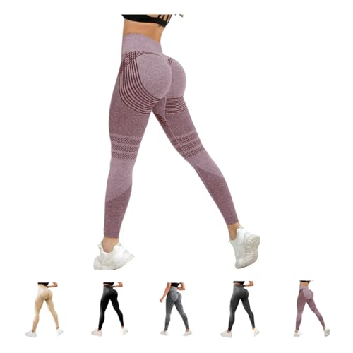 ILESTDG Cellulu Elegante Anti Cellulite Leggings™ - High Waist Kompressionshose 3D Damen (Rosa,S) von ILESTDG