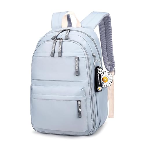 ILESTDG KK Bags Rucksack Damen Schulmädchen Multi-Tasche Laptop Backpack Freizeit-Reiserucksack Für Teenageralter (Blau) von ILESTDG