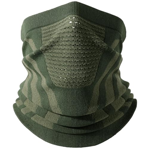 ILESTDG Naturvibes Premium Halstuch Freizeit Schlauchschal Mode Mask - Unisex (Schwarz-grau) von ILESTDG