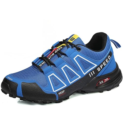 ILESTDG OrthoTrekking - Ergonomischer Schmerzlindernder Trekking U. Wanderschuh, Trekking- & Wanderschuhe FüR Herren Für Bergtouren Und Trekking (9-1Blau,48 EU) von ILESTDG