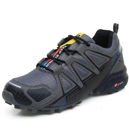 ILESTDG OrthoTrekking - Ergonomischer Schmerzlindernder Trekking U. Wanderschuh, Trekking- & Wanderschuhe FüR Herren Für Bergtouren Und Trekking (9-1Dunkelgrau,45 EU) von ILESTDG