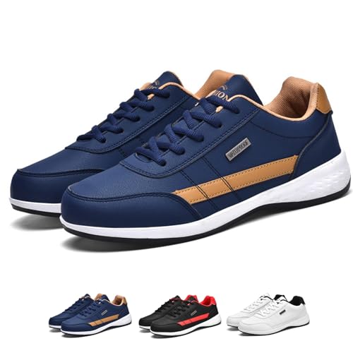 ILESTDG OrthoX - Ergonomische Schmerzlindernde Komfortschuhe - Unisex Leichte Atmungsaktive Laufschuhe Reiseschuhe rutschfest Bergschuhe (8001Dunkelblau,46 EU) von ILESTDG