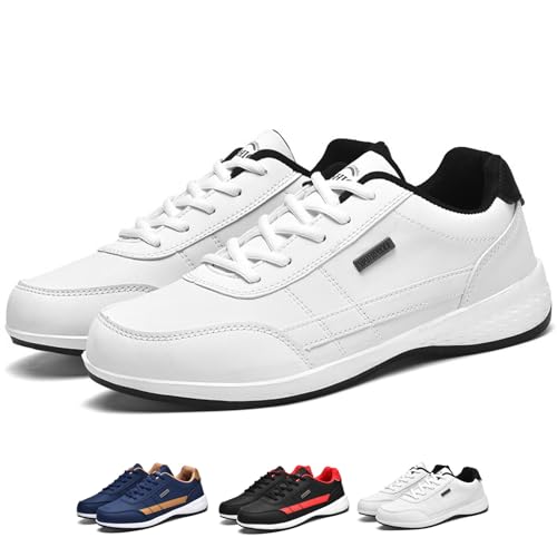 ILESTDG OrthoX - Ergonomische Schmerzlindernde Komfortschuhe - Unisex Leichte Atmungsaktive Laufschuhe Reiseschuhe rutschfest Bergschuhe (8001Weiß,45 EU) von ILESTDG