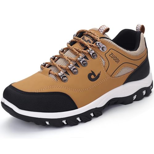 ILESTDG Orthopädischer Lauf- & Wanderschuh OrthoQuest Unisex Leichte Und wasserdichte Wanderschuhe Für rutschfeste Outdoorschuhe (Gelb,48) von ILESTDG