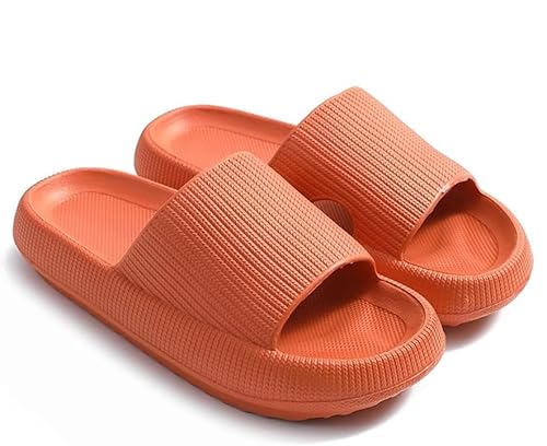 ILESTDG Pummis Original Unisex Cloud Shoes Pillow Slippers with Thick Soft Non-Slip Sole (34/35,Orange 2) von ILESTDG