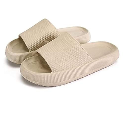ILESTDG Pummis Original Unisex Cloud Shoes Pillow Slippers with Thick Soft Non-Slip Sole (40/41,Beige 11) von ILESTDG