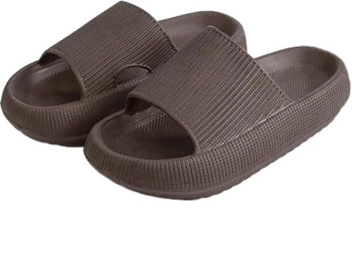 ILESTDG Pummis Original Unisex Cloud Shoes Pillow Slippers with Thick Soft Non-Slip Sole (44/45,Kaffee 4) von ILESTDG