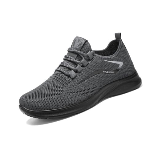 Men's Running Shoes - Lightweight Breathable Trainers with Non-Slip Rubber Soles for Jogging & Gym (Grau,43) von ILESTDG