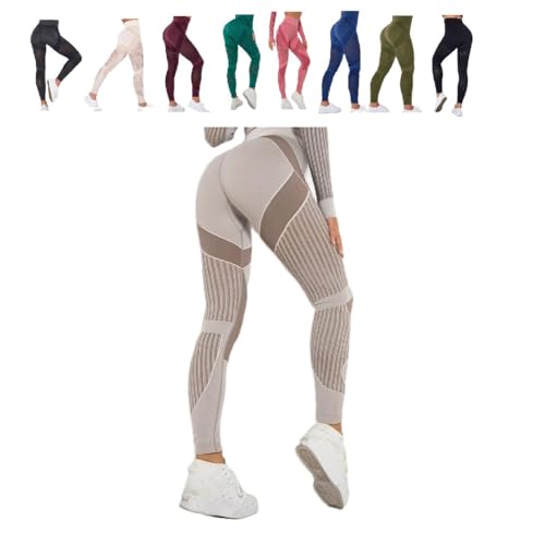 Wolff Anti Cellulite Leggings Compression Atmungsaktiv für Damen (Braun,L) von ILESTDG