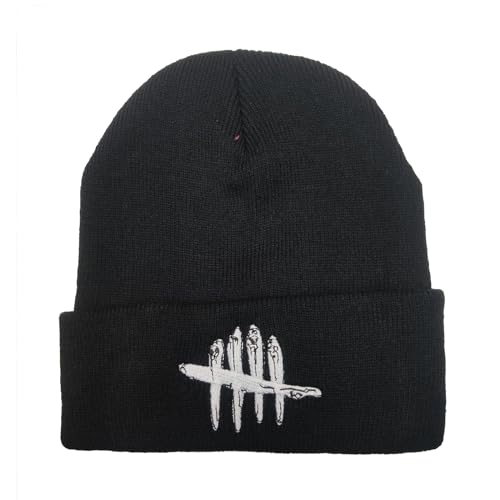 Wintermütze Herren Dead Day.lig-ht, Slouchy Ribbstrick Mütze mit Stickerei, Leicht Atmungsaktiv Skimütze für Teenager Studenten-Black||1 Piece von ILLUMAX