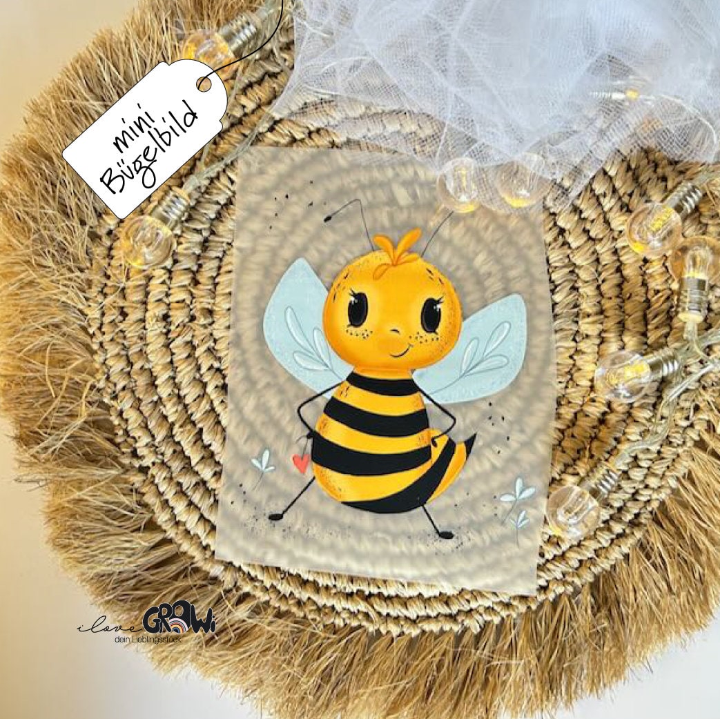 Bügelbild Biene Hummel Mädchen Geburtstag Bügelbild Biene Hummel Mädchen Geburtstag von ILOVEGROWIde
