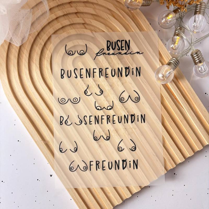 Bügelbild Busenfreundin A5 - Dtf Transfer Bügelpatch Zum Aufbügeln Applikation Patch Ilovegrowi von ILOVEGROWIde