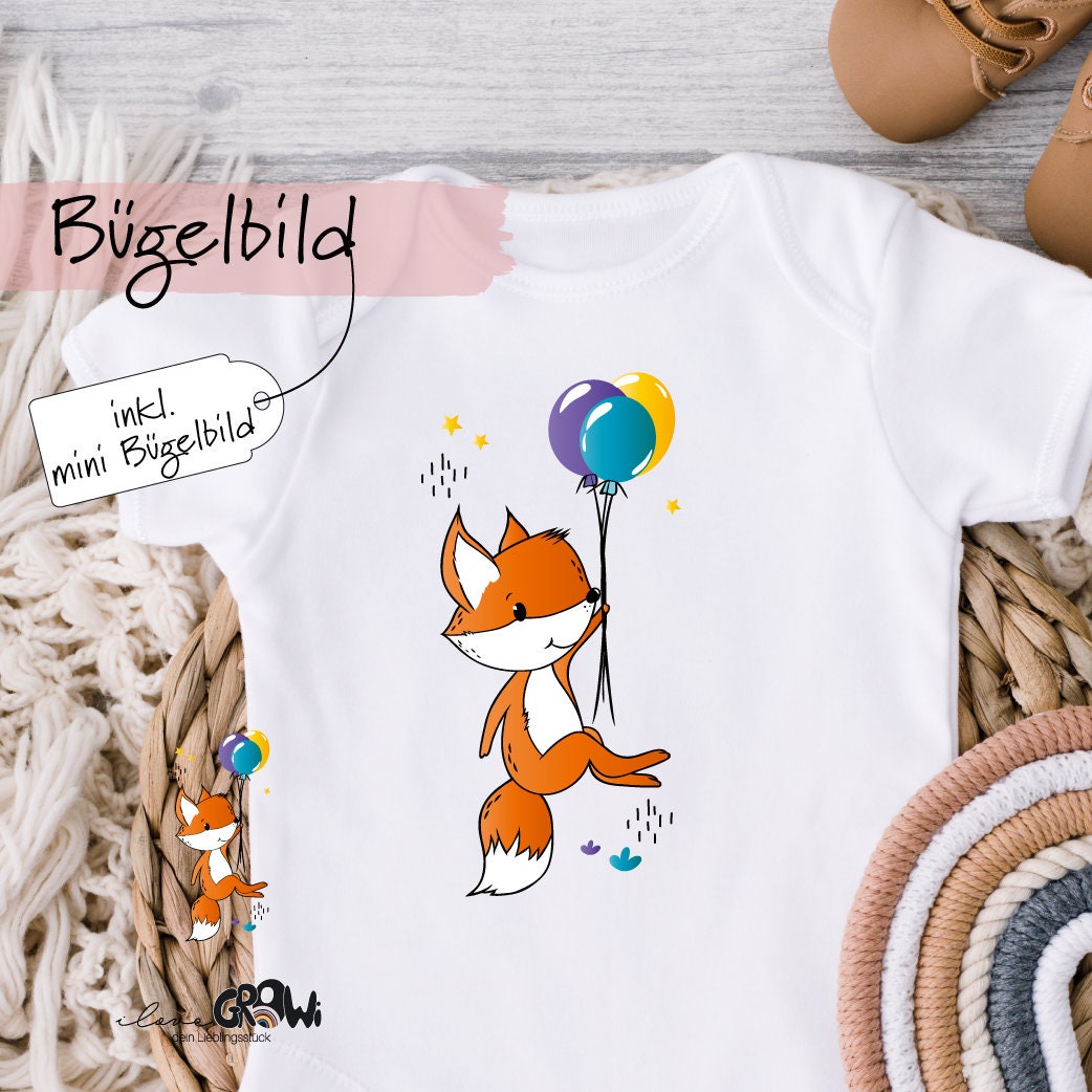 Bügelbild Fuchs Luftballon Geburtags Mädchen - Dtf Transfer Bügelpatch Zum Aufbügeln Applikation Patch Ilovegrowi Bügelbild Fuchs Luftballon Geburtags Mädchen - Dtf Transfer Bügelpatch Zum Aufbügeln Applikation Patch Ilovegrowi von ILOVEGROWIde