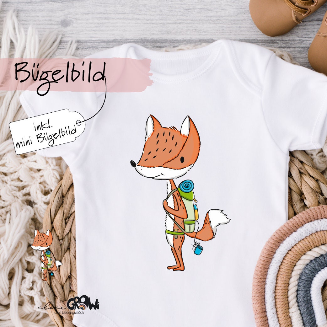 Bügelbild Fuchs Pfadfinder von ILOVEGROWIde