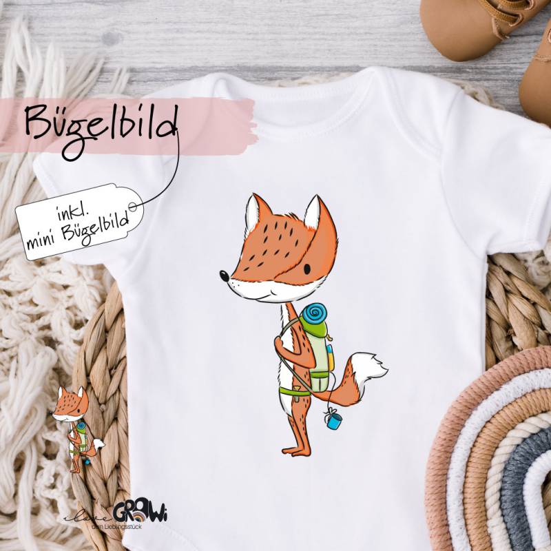 Bügelbild Fuchs Pfadfinder von ILOVEGROWIde