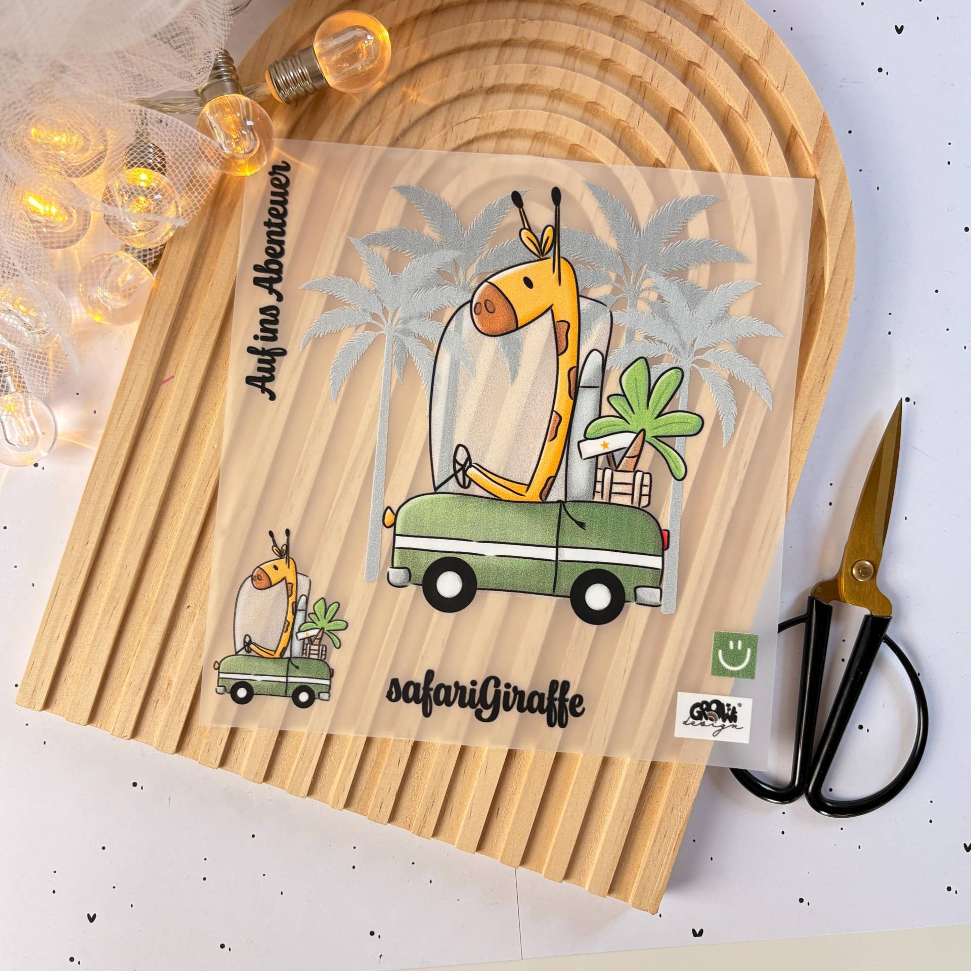 Bügelbild Giraffe Safari - Dtf Transfer Bügelpatch Zum Aufbügeln Applikation Patch Ilovegrowi von ILOVEGROWIde