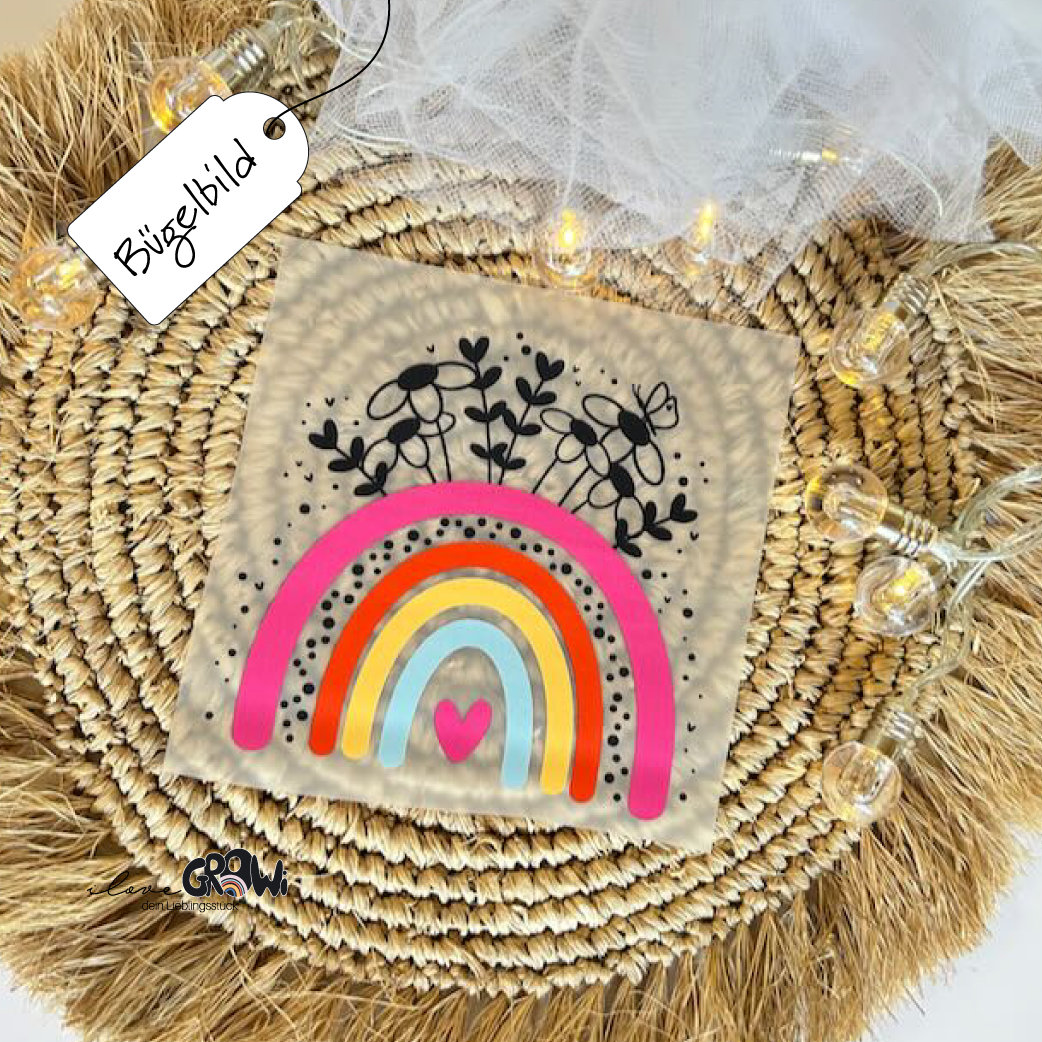 Bügelbild Regenbogen Mädchen Geburtstag - Dtf Qaulität Bügelbild Regenbogen Mädchen Geburtstag - Dtf Qaulität von ILOVEGROWIde