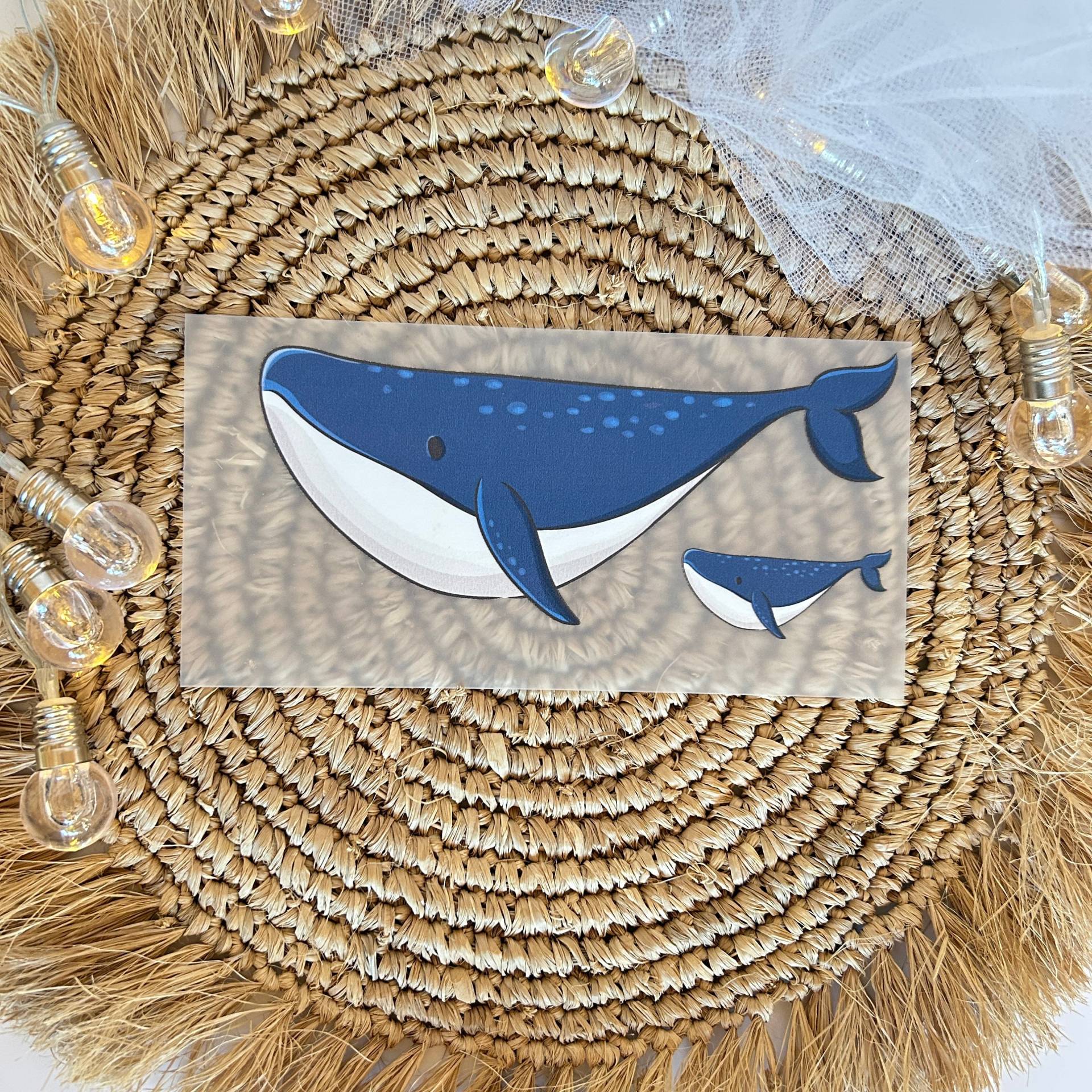 Bügelbild Wal Blauwal - Dtf Qualität von ILOVEGROWIde