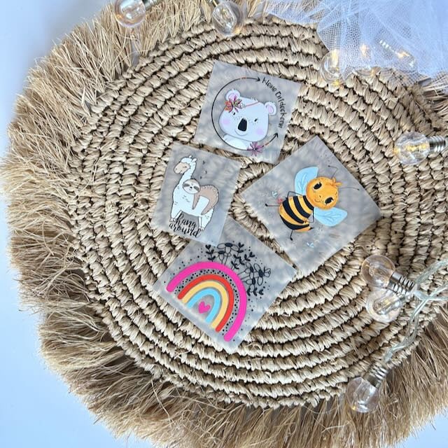 Bügelbilder Koala Biene Alpka Regenbogen von ILOVEGROWIde