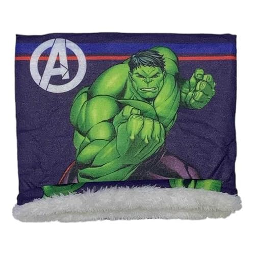 ILS I LOVE SHOPPING Schlauchschal für Kinder, warm, für Jungen, Thermo-Ausschnitt, Winter, weich, Avengers Hulk, Einheitsgröße von ILS I LOVE SHOPPING