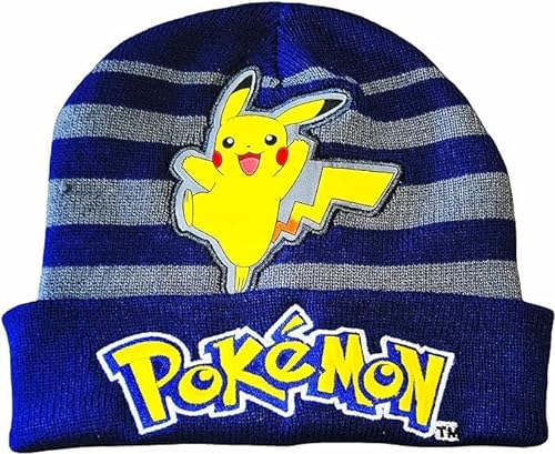 ILS I LOVE SHOPPING Weiche und warme Wintermütze für Kinder für Pokemon Blau, blau, Einheitsgröße von ILS I LOVE SHOPPING