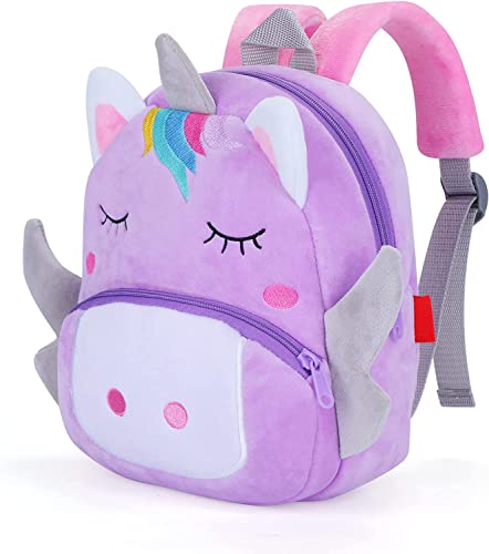 Unicorn | 3D Rucksack für Kinder mit Tiermotiv aus Plüsch, Rucksack für Kindergarten, Schule, Tiermotiv für Jungen und Mädchen Einhorn, Einhorn von ILS I LOVE SHOPPING