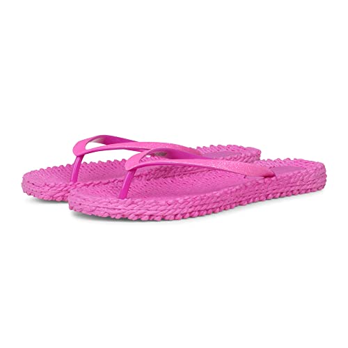 Ilse Jacobsen HORNBÆK | Cheerful01 | Damen Flip Flops mit Glitter | Dänische Design | Sommer Strand Zehentrenner | Azalea Pink | 37 EU von Ilse Jacobsen