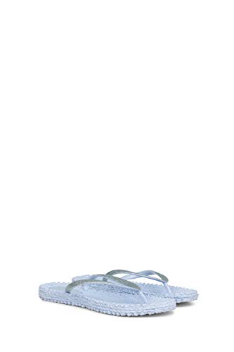 Ilse Jacobsen HORNBÆK | Cheerful01 | Damen Flip Flops mit Glitter | Dänische Design | Sommer Strand Zehentrenner | Bluebell | 40 EU von Ilse Jacobsen