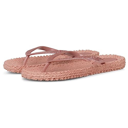 Ilse Jacobsen HORNBÆK | Cheerful01 | Damen Flip Flops mit Glitter | Dänische Design | Sommer Strand Zehentrenner | MISTY ROSE | 42 EU von Ilse Jacobsen