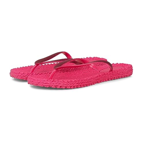 Ilse Jacobsen HORNBÆK | Cheerful01 | Damen Flip Flops mit Glitter | Dänische Design | Sommer Strand Zehentrenner | WARM PINK | 37 EU von Ilse Jacobsen