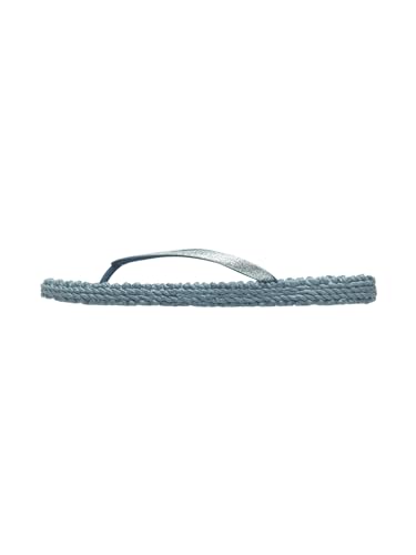Ilse Jacobsen HORNBÆK | Cheerful01 | Damen Flip Flops mit Glitter | Dänische Design | Sommer Strand Zehentrenner | Lichen Blue | 41 EU von Ilse Jacobsen