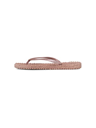 Ilse Jacobsen HORNBÆK | Cheerful01 | Damen Flip Flops mit Glitter | Dänische Design | Sommer Strand Zehentrenner | MISTY ROSE | 39 EU von Ilse Jacobsen