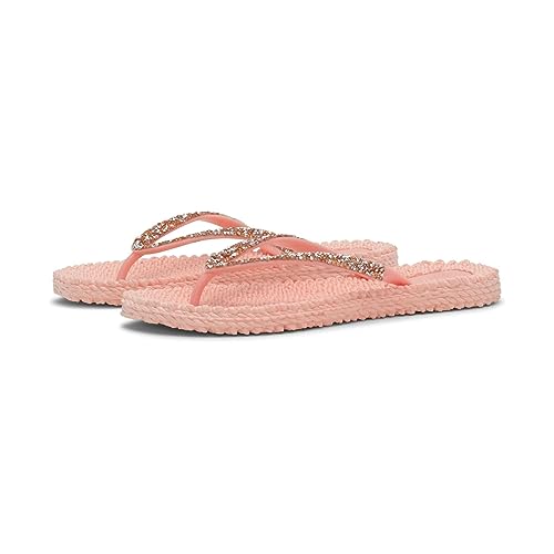 Ilse Jacobsen HORNBÆK | Cheerful03G | Flip Flops with Glitter | Soft Coral | 41 EU von Ilse Jacobsen