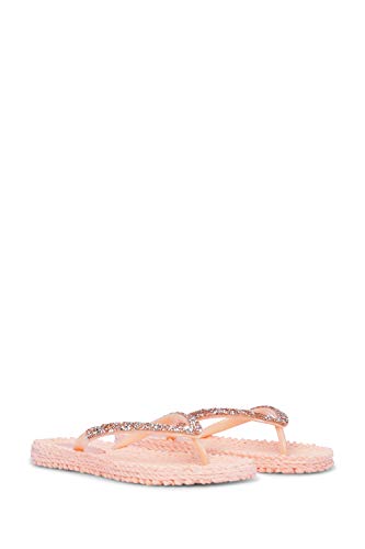 Ilse Jacobsen HORNBÆK | Cheerful03G | Flip Flops with Glitter | Soft Coral | 41 EU von Ilse Jacobsen