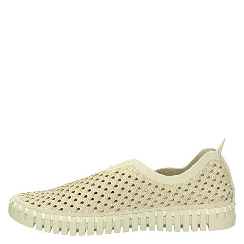 Ilse Jacobsen HORNBÆK | Flache Damen-Schuhe | Slip-On Sneaker mit Recyceltem Mikrofaser-Material und Rutschfester Natur-Gummisohle | Tulip3275 | Leicht Atmungsaktiv Umweltfreundlich | KIT | 37 von Ilse Jacobsen