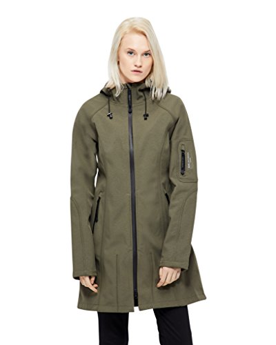 Ilse Jacobsen HORNBÆK | RAIN37 | Langer Outdoor Regen Parka | Wasserdicht, Winddicht, Atmungsaktiv | Army | 42 von Ilse Jacobsen