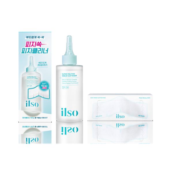 ILSO - Super Melting Sebum Softener (+ Skin Wrap Cotton Pad Set) - 150g + 40pcs von ILSO