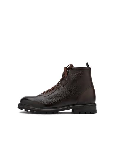 ILVI Chelsea Boots Herren aus Floater-Leder Braun Stiefeletten Herbst und Winter, Echtes Leder (Braun, EU Schuhgrößensystem, Erwachsene, Herren, Numerisch, M, 43) von ILVI