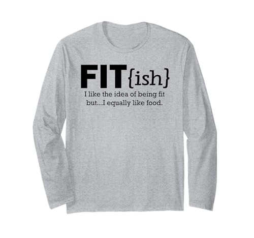Fit - Fish Funny Workout für Damen | Lustiges Training Langarmshirt Fit - Fish Funny Workout für Damen | Lustiges Training Langarmshirt von ILYB Designs