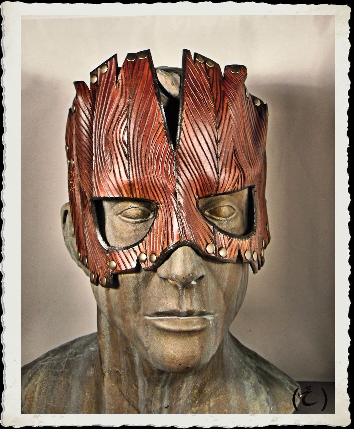Holzmaske Aus Leder Holzmaske Aus Leder von ILeatherCraft