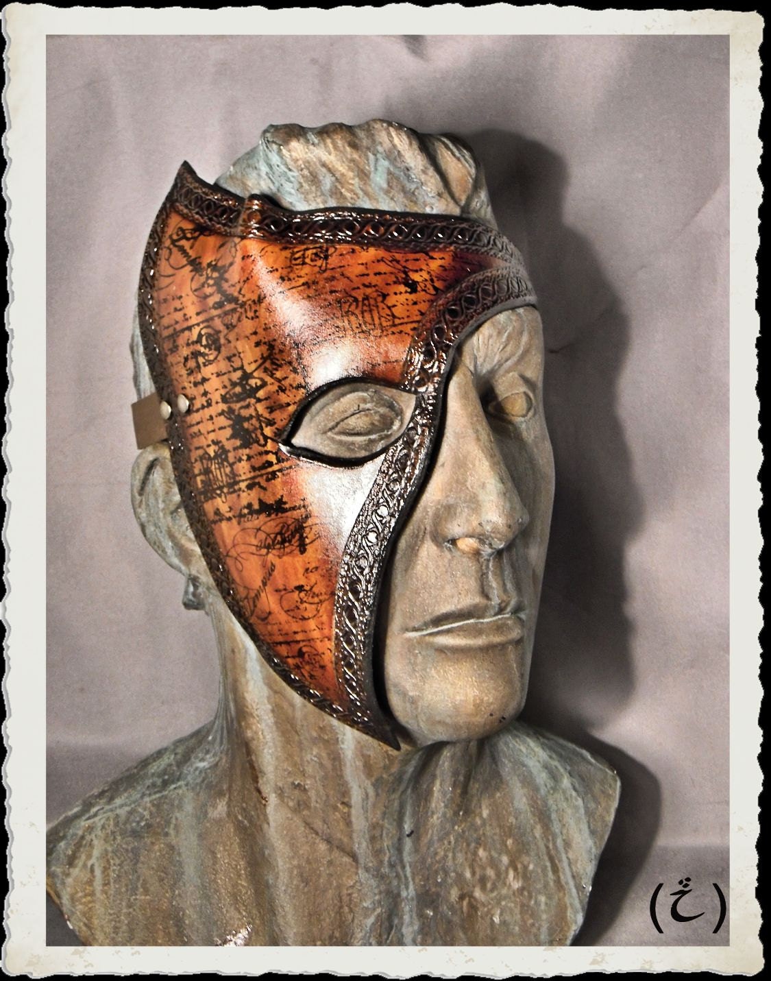 Leder Halbmaske - Tempus Braun Leder Halbmaske - Tempus Braun von ILeatherCraft