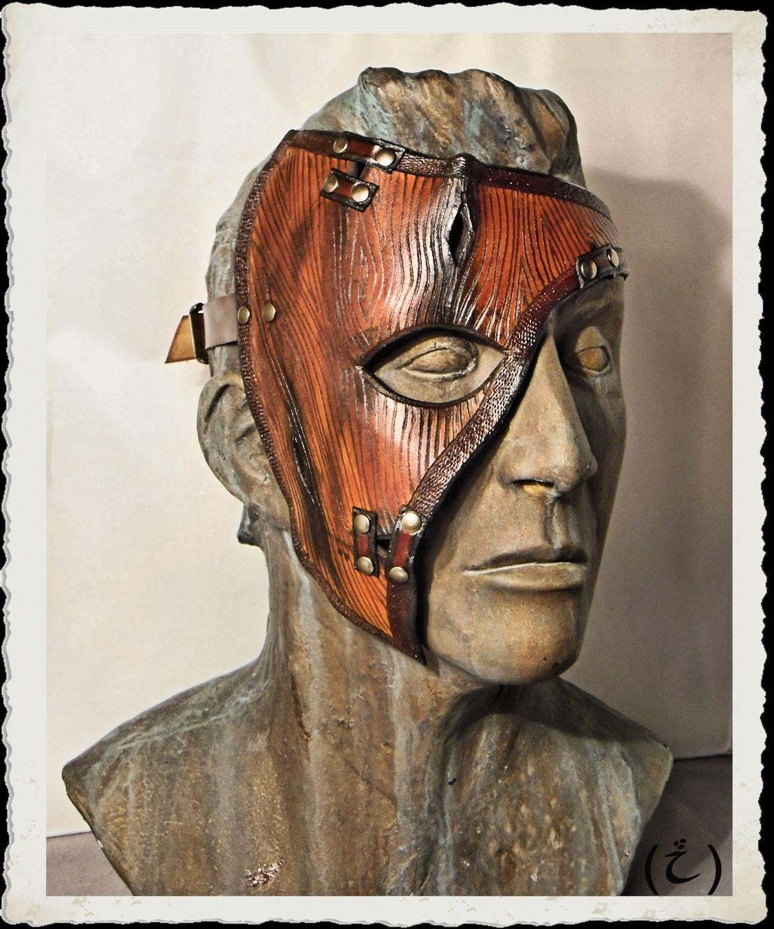 - Leder Halbmaske Wild Wood - Leder Halbmaske Wild Wood von ILeatherCraft