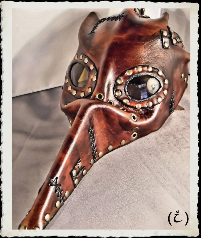 Wilder Pestdoktor Ledermaske - Pestarzt Steampunk von ILeatherCraft