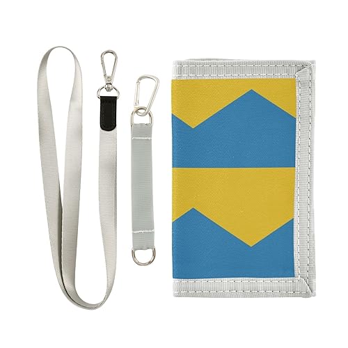 ILmira Damen Geldbörse mit Ukraine-Flagge, Münzfach und Kreditkartenfach, Gilrs Ordnerbörse mit Kette und Haken, mehrfarbig, Einheitsgröße, Dienstprogramm von ILmira