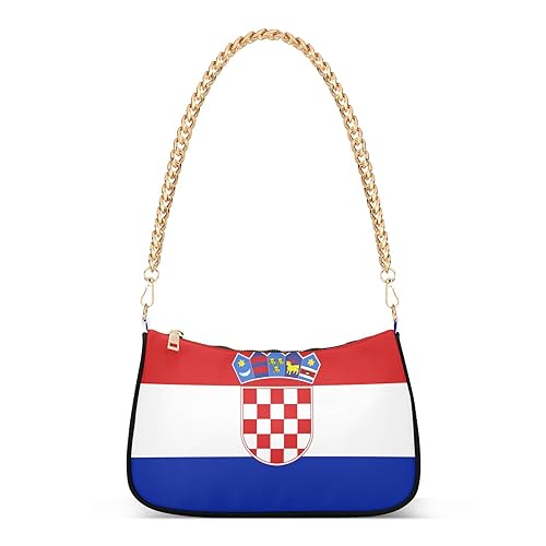 ILmira Kroatien Flagge Frauen Schulter Handtaschen Clutch Handtaschen Crossbody Bag, mehrfarbig, Einheitsgröße von ILmira