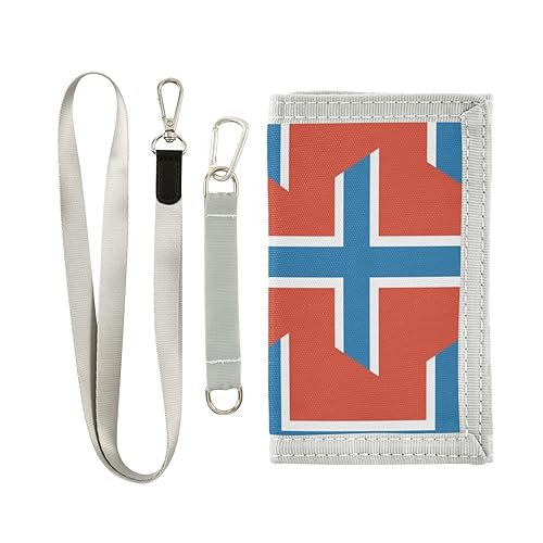ILmira Norwegen Flagge Damen Geldbörse mit Münzfach und Kreditkartenhalter, Gilrs Ordner Geldbörse mit Kette und Haken, mehrfarbig, Einheitsgröße, Dienstprogramm von ILmira
